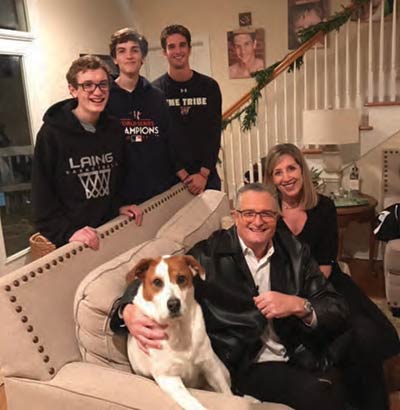 The entire DeLongchamps family – Dean, Caroline, Jack, Charlie and Sam – surround Bella with love.